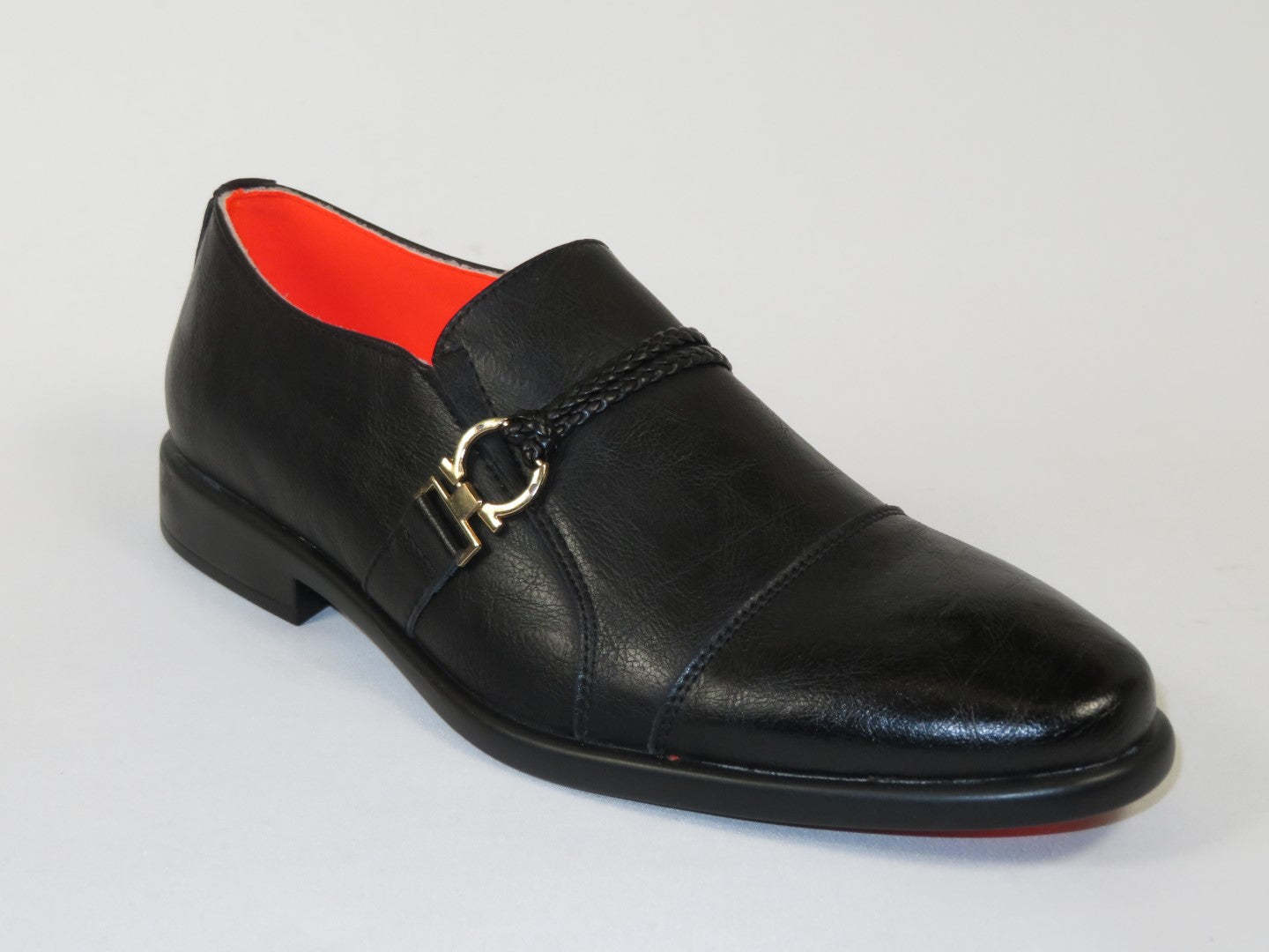 Men&#39;s Shoes The Cuban L TAYNO Leather Cap Toe Loafer Black - $75.00