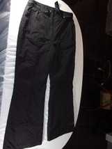 NWOT POLAR EDGE WATER RESISTANT WIND PROOF BLACK SNOW PANTS SIZE LARGE S... - $30.59