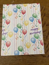 Happy Birthday Balloon Wrapping Paper Squares - £6.14 GBP
