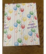 Happy Birthday Balloon Wrapping Paper Squares - £6.13 GBP