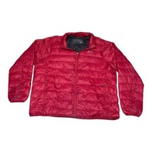 Eddie Bauer Red Puffer Jacket Men’s Womens Unisex 2XL Down Filled Coat W... - £44.00 GBP