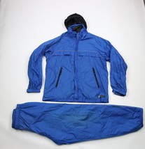 Vtg 90s Nautica Competition Mens Medium Spell Out 2 Piece Windbreaker Track Suit - £93.44 GBP