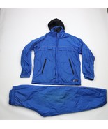 Vtg 90s Nautica Competition Mens Medium Spell Out 2 Piece Windbreaker Tr... - £93.38 GBP
