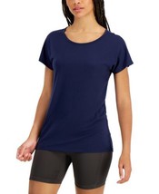 allbrand365 designer Womens Activewear Scoop-Neck T-Shirt,Indigo Sea,X-Large - £17.56 GBP