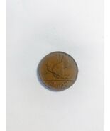 1937  Ireland 1 penny  hen harp copper coin High Grade - $64.57 MXN
