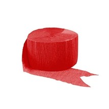 Apple Red Crepe Streamer 81 Ft - £1.57 GBP