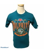 Vintage 90s Nutmeg Mills Single Stitch NFL Miami Dolphins AFC T Shirt Si... - £22.76 GBP