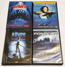 Jaws 3-Movie Collection, Whale Rider, Poseidon &amp; The Abyss DVD Lot - £9.75 GBP