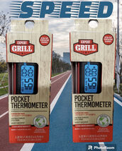 one Expert Grill Pocket Digital Instant Read Meat Grilling Thermometer New - $25.26 CAD