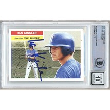 Ian Kinsler Texas Rangers Autograph 2005 Topps Heritage 341 BAS BGS Auto... - £119.89 GBP