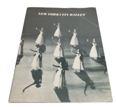 New York Ballet 1975 Souvenir Program Jerome Robbins Henri Cartier-Bresson B/W - £14.06 GBP