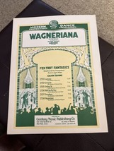 Wagneriana Sheet Music By Richard Wagner - £5.95 GBP