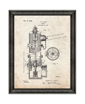 Fire Hydrant Patent Print Old Look with Black Wood Frame - £19.61 GBP+