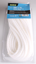 Baron White 3/8” x 75’ Hollow Braid Poly 200 Lbs Anchor Line Rope #63679 - $14.97