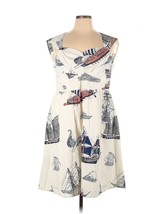 NWT Anthropologie Girls From Savoy Seafarer Mini Boat Sail Ship Dress 16W - $118.80