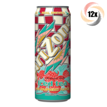 12x Arizona Cans Iced Tea With Raspberry Flavor 23oz ( Fast Free Shipping ) - £35.10 GBP