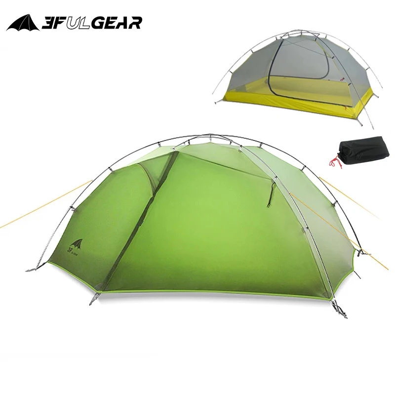 3F UL GEAR 2 Person Camping Tents Waterproof Lightweight 15D Silicon 4 Seasons - £301.79 GBP+