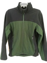 Champion Womens Small Softshell Jacket 2-Tone Green Black Lined  - £11.08 GBP