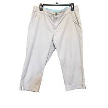 Columbia PFG Omni-Shade Cropped Cotton Khaki Chino Pants Tan Size 12 - £14.90 GBP