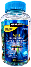 Kirland Signature Mini Ibuprofen 200mg 500 Count Softgel EXP 02/2027 - $501.89 MXN