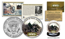 WWII * PEARL HARBOR * JFK Kennedy Half Dollar Genuine U.S. Coin with Fac... - $12.95
