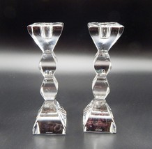 Lenox Ovations Carat Collection Fine Crystal Candle Holders Candlesticks Germany - £23.97 GBP