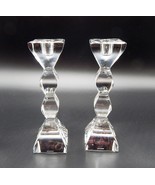 Lenox Ovations Carat Collection Fine Crystal Candle Holders Candlesticks... - $29.99