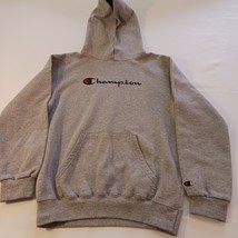 Champion Eco Authentic Youth Medium Gray Sweatshirt Hoodie Kangaroo Pock... - €7,70 EUR