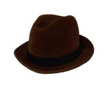 VTG Wegener Velour Hat, Brown, Velvet &amp; Rope for Carson Pirie Scot Co, G... - $30.56