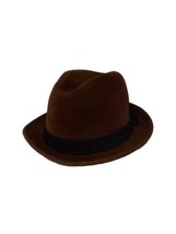 VTG Wegener Velour Hat, Brown, Velvet &amp; Rope for Carson Pirie Scot Co, Germany - £23.97 GBP