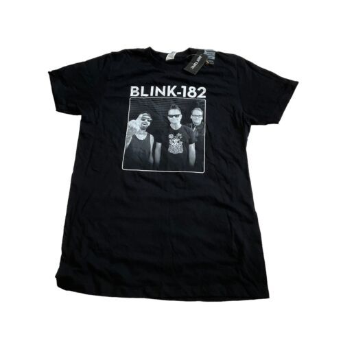 Primary image for Hot Topic Blink 182 Rock Band Pacific Men's Medium Black Graphic T-Shirt New