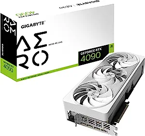 GIGABYTE GV-N4090AERO OC-24GD GeForce RTX 4090 AERO OC 24G Graphics Card... - $3,411.99