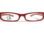 Calvin Klein 5512 616 Eyeglasses Frames Red Rectangular Full Rim 47-15-135 - £50.47 GBP