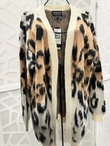 Frank Lyman women's cheetah open-front cardigan White/brown - $239.00