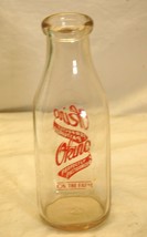 Okino Milk Bottle Clear Glass One Quart - £23.36 GBP