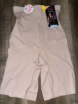Maidenform 1-Pair Womens High Waist Thigh Slimmer Taupe Shaping Firm Con... - $522.26 MXN