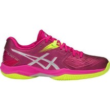 NEW Asics Gel Blast FF Pink Yellow Silver Indoor Court Shoes Sneakers - sz 6  - £98.28 GBP