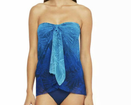 Ralph Lauren Ombre Palm Flyaway Size 4 One-Piece Swimsuit In (Blue Ombre... - £28.30 GBP