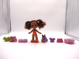 Fisher Price Snap n Style Gabriela 7&quot; Doll And Clothes Lot - $22.77