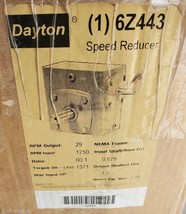 Dayton 6Z443 Speed Reducer Input Shaft .875 Output Shaft 1.5 Input RPM 1750 - £501.58 GBP