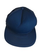 Nova Brand Navy Blue Snap Back Hat Cap Size Medium Large Vintage - £4.80 GBP