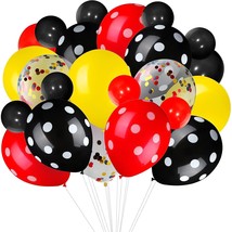 75 Pieces Mouse Color Balloons Confetti Balloons Polka Dot Balloons Latex Party  - £15.14 GBP