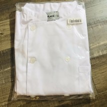 KNG White Classic ¾ Sleeve Chef Catering Coat Size L Model # 1661 - £7.64 GBP