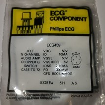 ECG459 jfet n-channel audio amplifier chopper &amp; switch transistor - $3.10