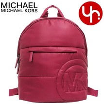 Michael Kors Rae Medium Quilted Nylon Burgundy Backpack 35F1U5RB2C NWT $... - £75.16 GBP