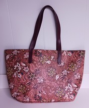 Florals print tote bag 18.5&quot;X 11.5&quot; Spice Print - $255.98 MXN