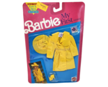 VINTAGE 1991 MATTEL MY FIRST BARBIE DOLL FASHIONS OUTFIT # 4269 NEW RAIN... - $37.05