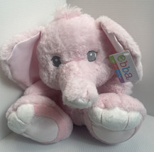 Aurora Baby Pink Elephant Plush 10&quot; Gray Sewn Eyes Stuffed Animal Taddle Toes - £9.55 GBP