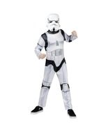 new Kids STAR WARS Storm Trooper Costume sz M (8y) mask and jumpsuit Hal... - $28.61