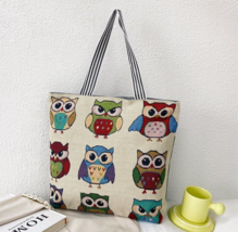 Owl Shoulder Bag Retro Women&#39;s Handbag Beach Kids Girls Bird Lovers Gift - $5.69